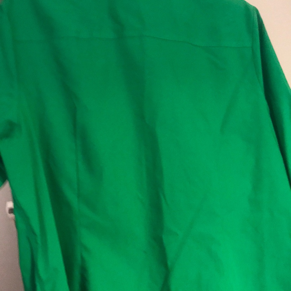 Kelly Green Button Down 3/4 Sleeve Top - Picture 6 of 6